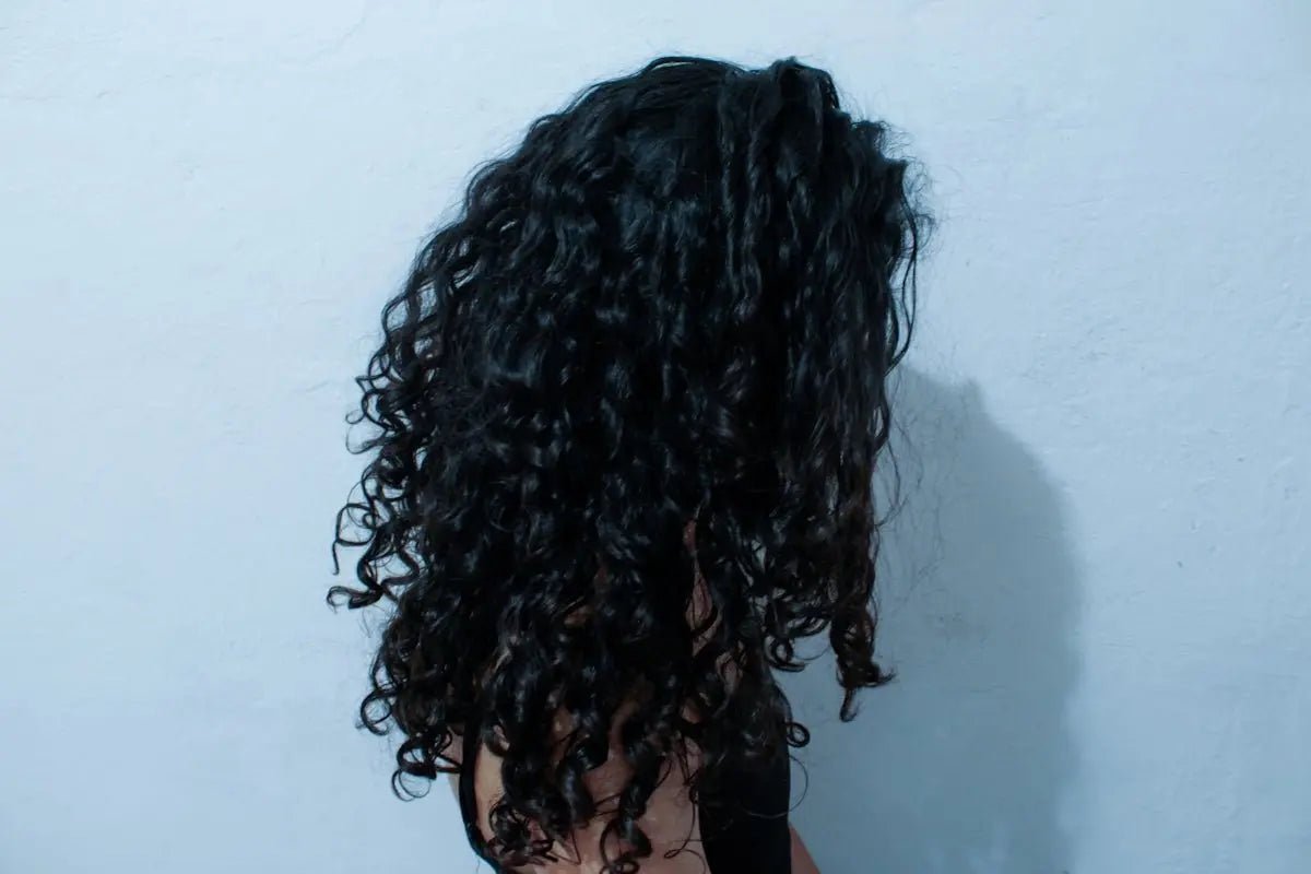 a person with the hair pulled back
